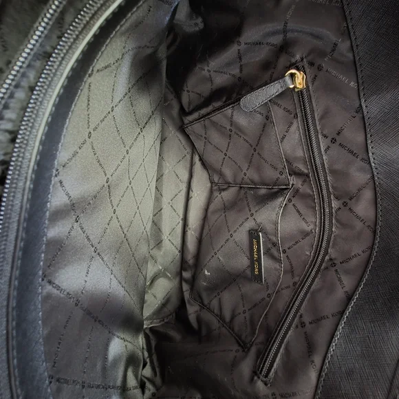 Michael Kors Black Tote with Gold Hardware - Picture 14 of 16